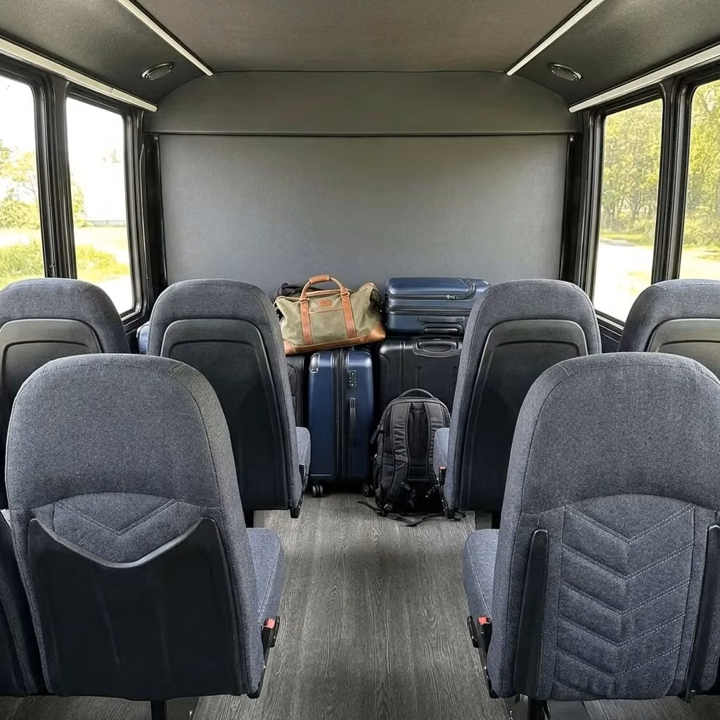 daphne 25 passenger minibus luggage area