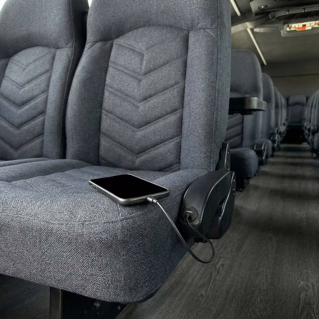 daphne 25 passenger minibus usb charging