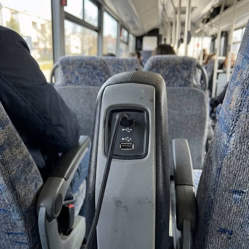 daphne 28 passenger minibus usb charging