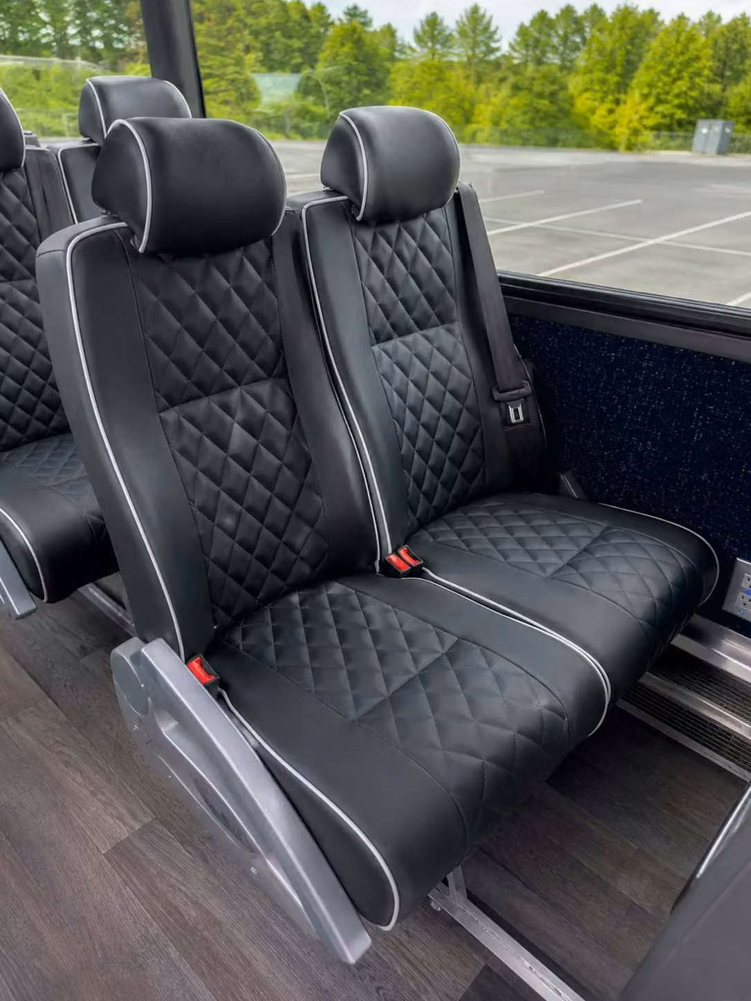 daphne 56 passenger charter bus reclining seats