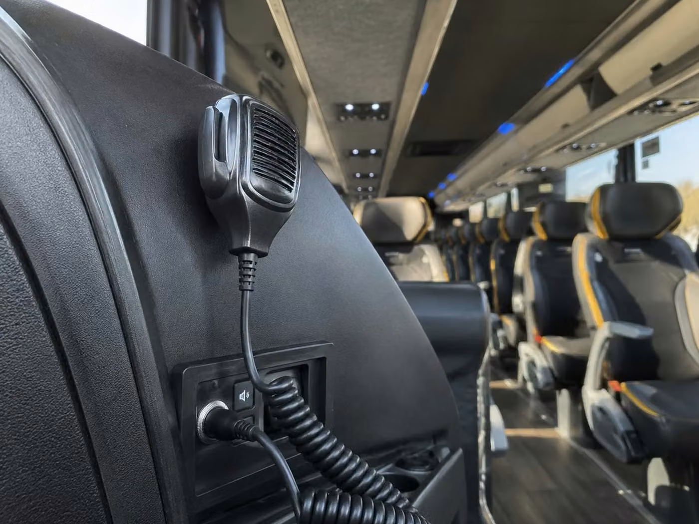 daphne charter bus pa system