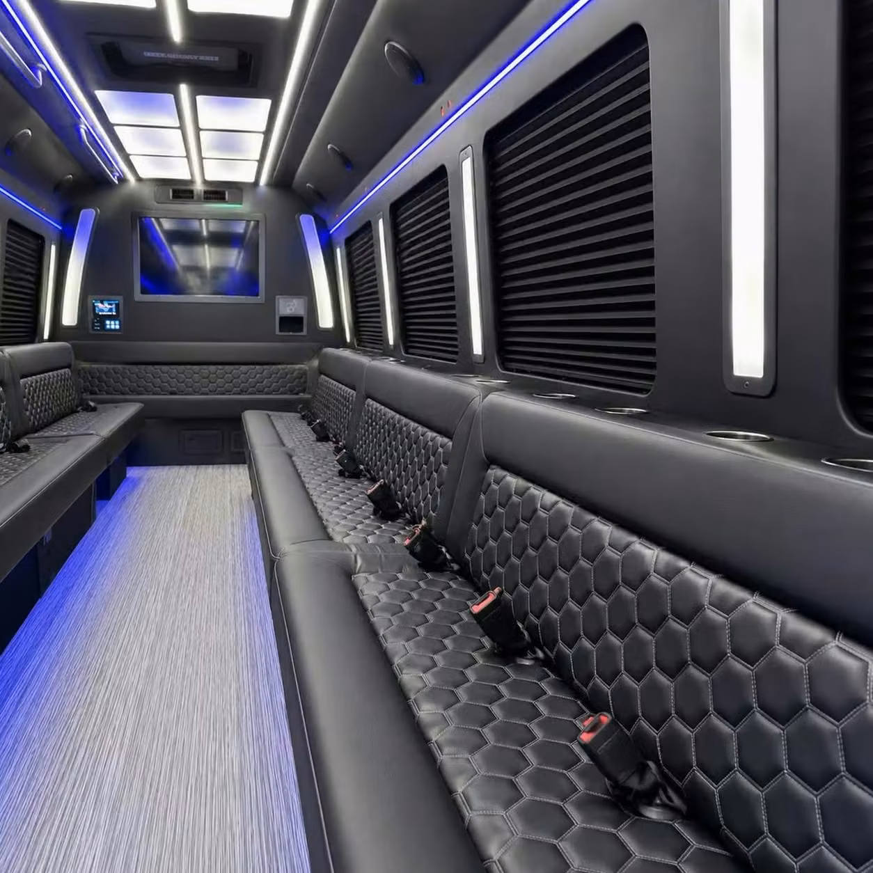 daphne party bus party lighting
