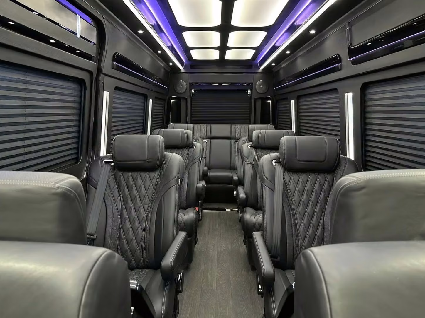 daphne sprinter van rental with driver reclining seats