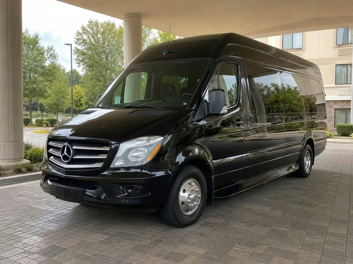 daphne sprinter van rental with driver tinted windows